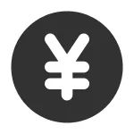 Yen Circle SVG Icon